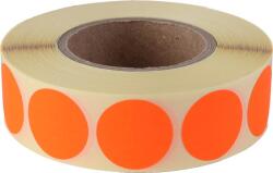  Etikett, 20 mm kör, 1000 etikett/tekercs, fluo piros (ISCK20P) - webpapir