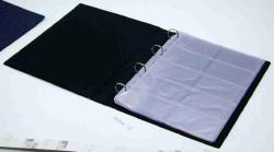 Panta Plast Névjegytartó, 400 db-os, gyűrűs, PANTAPLAST, fekete (INP361112F)