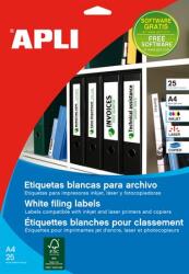 APLI Iratrendező etikett, univerzális, 190x61 mm, APLI, 100 etikett/csomag (LCA1233) - webpapir