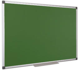 Krétás tábla, zöld felület, nem mágneses, 120x240 cm, alumínium keret, (VVK07)