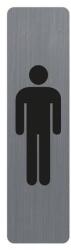 EXACOMPTA Információs tábla, öntapadó, 4, 4x16, 5 cm, alumíniumhatású, EXACOMPTA, "Férfi (EX67169E) - webpapir