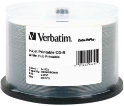 Verbatim Mediu optic Verbatim Blank CD-R Datalife 52X 700MB 50 bucati (43351)