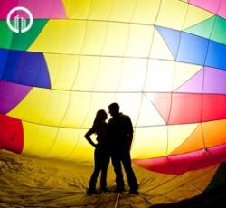 Romantikus Hőlégballonos Sétarepülés Pároknak Magyarország egyik Legismertebb Borvidéke Felett