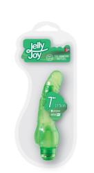 DreamToys Jelly Joy 7" vibrátor 18 cm - zöld