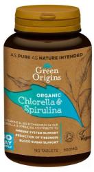 Green Origins Bio chlorella és spirulina tabletta 180 db