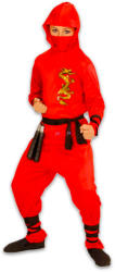 Widmann Piros Sárkány ninja jelmez - 158 cm-es méret (01338)
