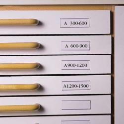 3L Címketartó zseb, 30x150 mm, öntapadó, fiókhoz, DJOIS (3L7530)