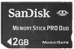 SanDisk 2GB Memory Stick PRO DUO SDMSPD-2048-E11