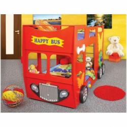 Plastiko Patut in forma de masina Happy Bus + cadou