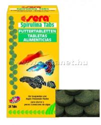 Sera Spirulina Tabs Nature tabletta díszhaltáp 24 tab (SER0920)
