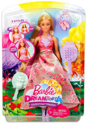 Mattel Barbie - Dreamtopia - fehér bőrű hajvarázs hercegnő (DWH42/DWH41)
