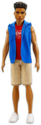 Mattel Barbie - Fashionistas - barna bőrű Ken baba kapucnis mellényben