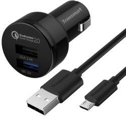 Tronsmart Sursa Alimentare Auto TS-CC2PC Qualcomm Quick Charge 2.0 Dual USB