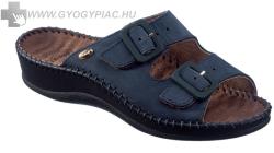  0Ft kiszállítás! Scholl Weekend masszírozó bőr gyógypapucs sötétkék 35-42