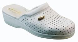  0Ft kiszállítás! Scholl Standard CLOG BACK GUARD anatómiai bőr FEHÉR klumpa 36-46