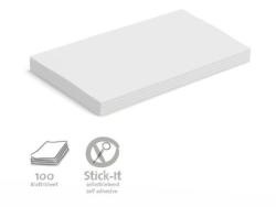 Stick-It Öntapadós 14, 9 x 20, 7 cm nagy téglalap moderációs kártya 100 db fehér