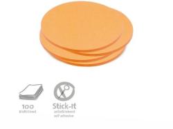  Stick-It Kiskör 9, 5 cm öntapadós moderációs kártya 100 db narancs