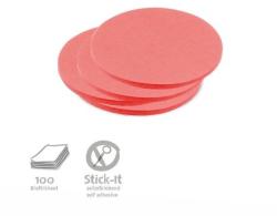  Stick-It Kiskör 9, 5 cm öntapadós moderációs kártya 100 db piros