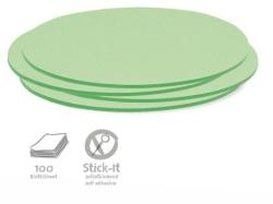  Stick-It Ovális 9, 5x20, 5 cm öntapadós moderációs kártya 100 db zöld