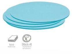 Stick-It Ovális 9, 5x20, 5 cm öntapadós moderációs kártya 100 db kék