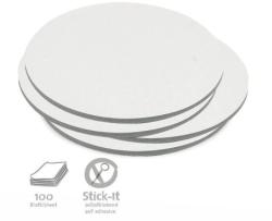 Stick-It Közepes kör 14 cm öntapadós moderációs kártya 100 db fehér