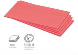  Stick-It Téglalap öntapadós 9, 5x20, 5 cm moderációs kártya 100 db piros