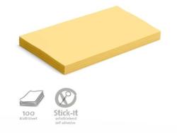  Stick-It Öntapadós 14, 9 x 20, 7 cm nagy téglalap moderációs kártya 100 db sárga