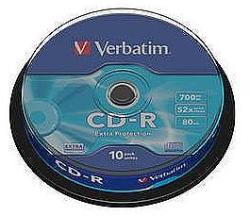 Verbatim CD-R 52X 700MB Extra Protection, Spindle (43437)
