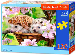 Castorland Tavaszi kikelet - Sünik kosárban 120 db-os (B-13319)