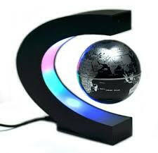 Mágneses lebegő földgömb - Lebegő mágnesgömb LED világítással, adapterrel - angol nyelvű