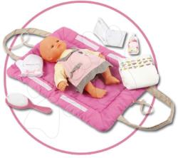 Smoby Suport pentru înfăşat Baby Nurse Smoby pentru păpuşă de 42 cm cu set pentru înfăşat roz închis (SM024362)