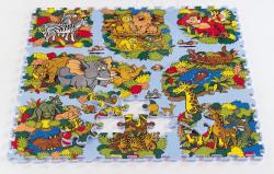 Lee Chyun Puzzle din burete Animal Land Lumea animalelor Lee Chyun 81 bucăţi 92*92*1, 4 cm de la 0 luni (LEE TM007)