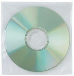 Q-CONNECT Plicuri plastic PP pentru CD/DVD, 50 buc/set, Q-Connect (KF02207) - ihtis