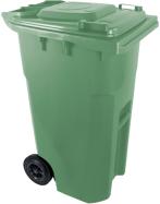  Háztartási szemetes kuka, zöld 240 L (11965) (11965)