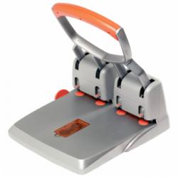 Rapid Perforator metalic, 4 perforatii, 150 coli, RAPID Supreme HDC 150/4 - argintiu/portocaliu (RA-23223100) - officeclass