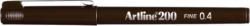 Artline Liner ARTLINE 200, varf fetru 0.4mm - maro inchis (EK-200-DBR) - officeclass