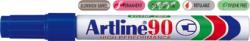Artline Permanent marker ARTLINE 90, corp metalic, varf tesit 2.0-5.0mm - albastru (EK-90-BL) - officeclass