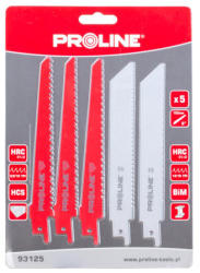 PROLINE Panze Fierastrau Electric Orizontal - Lemn/metal, 5/set (93125) - global-tools