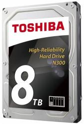 Toshiba N300 3.5 8TB 7200rpm 128MB SATA3 HDWN180UZSVA