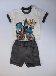 Marty Kids Комплект къси панталонки и блузка с животни, 68, 74, 80
