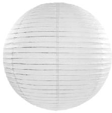 papír lampion gömb, 30 cm-es, fehér