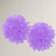  papír gömb / pom-pom (35 cm átmérő )lila-7102