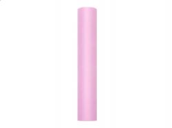 rózsaszín tüll dekoranyag (081)- 15 cm*9 m, puha