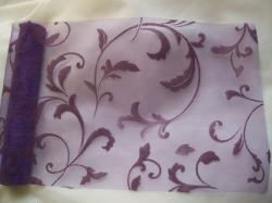 inda mintás s. lila organza (47 cm * 5 m)