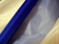  Királykék organza dekorációs anyag - 47 cm széles, 10 méter hosszú-034