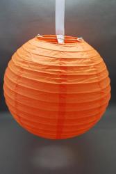  papír lampion gömb, 40 cm-es, narancs