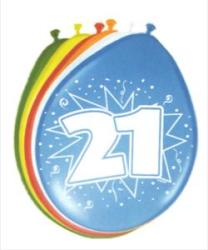 21. évszámos lufi (8 db/cs)