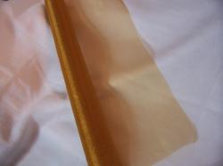  Bronz organza dekorációs anyag - 47 cm széles, 10 méter hosszú-095
