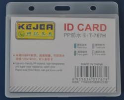 KEJEA Suport PP water proof, pentru carduri, 105 x 74mm, orizontal, 5 buc/set, KEJEA - transparent (KJ-T-767H) - ihtis