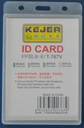 KEJEA Suport PP water proof, pentru carduri, 74 x 105mm, vertical, 5 buc/set, KEJEA - transparent (KJ-T-767V)